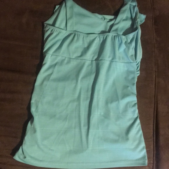Teal Ruched Front Tank - Picture 3 of 3